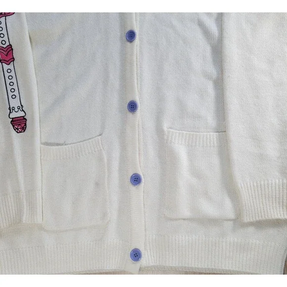 Sailor Moon Hot Topic Cardigan XL School Uniform Moon Sceptor Brooch Sweater - Picture 5 of 11